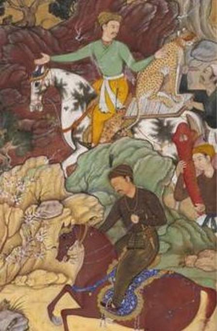Brilliant yellows in a detail of the hunt
