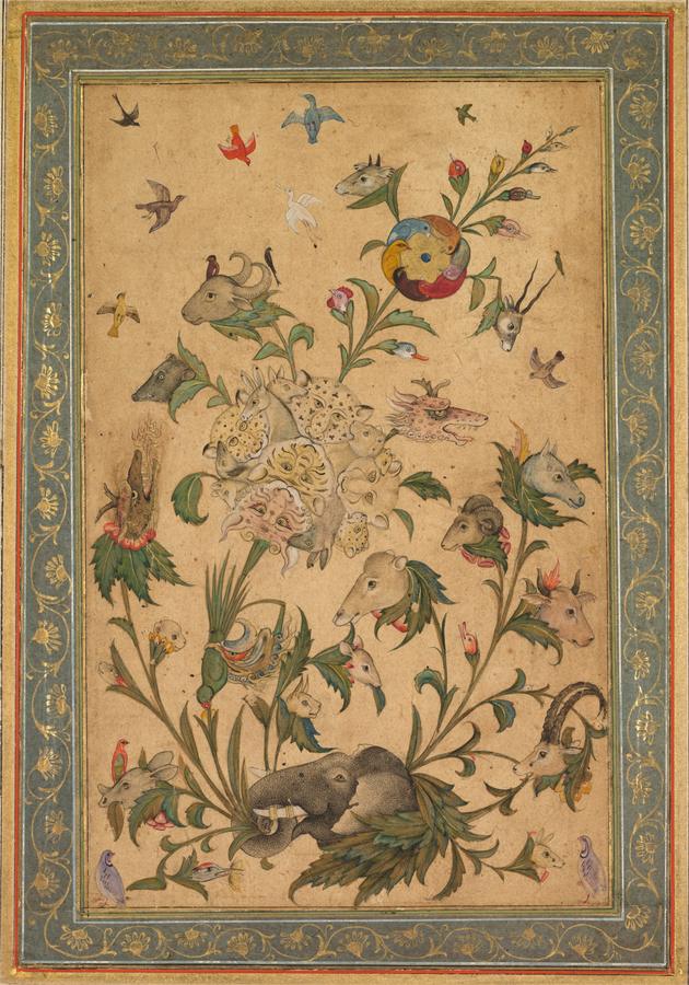 The waq-waq tree: a flowering plant whose blossoms open into animal and human heads.